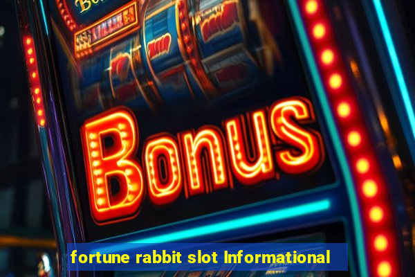 fortune rabbit slot Informational