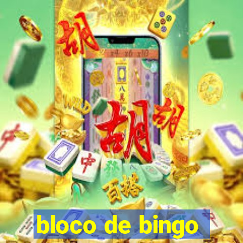 bloco de bingo