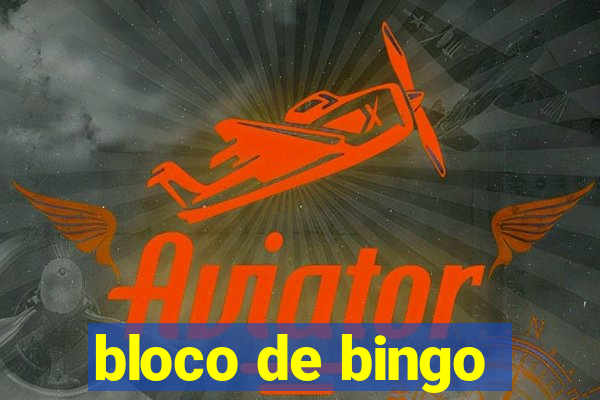 bloco de bingo