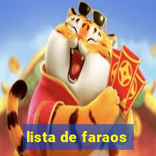 lista de faraos