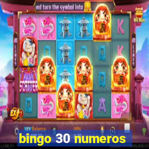 bingo 30 numeros