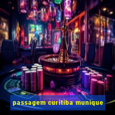 passagem curitiba munique