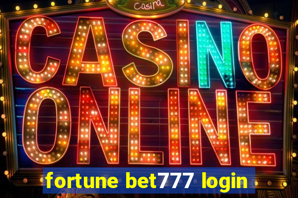 fortune bet777 login