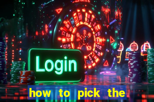 how to pick the right slot machine to win