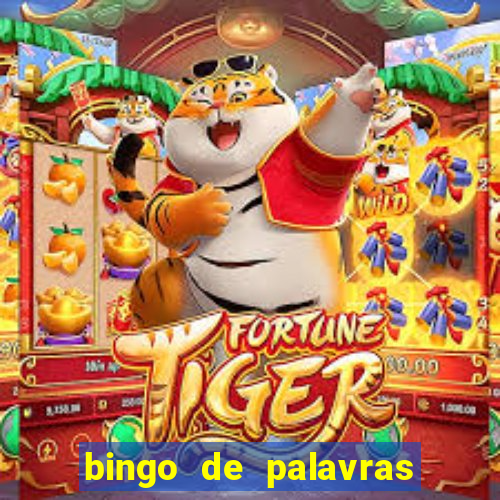 bingo de palavras para o 4 ano