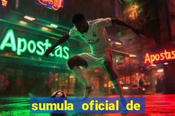 sumula oficial de futebol 7 society excel