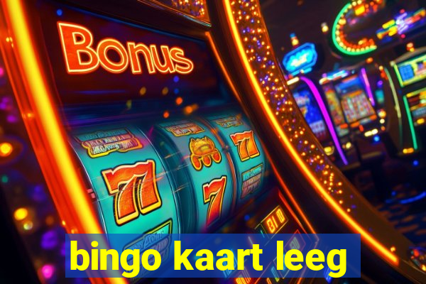 bingo kaart leeg