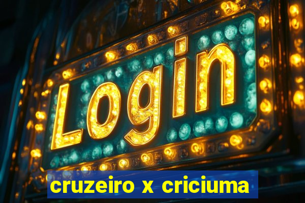 cruzeiro x criciuma