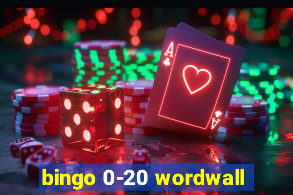 bingo 0-20 wordwall