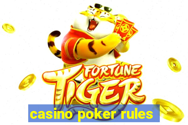 casino poker rules