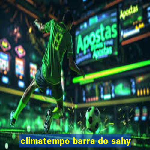 climatempo barra do sahy