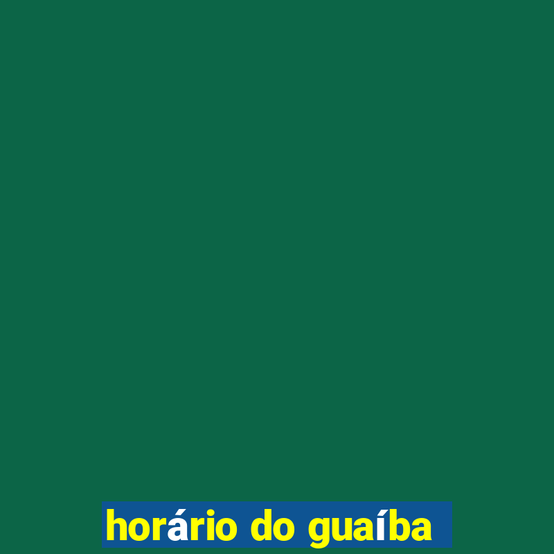 horário do guaíba