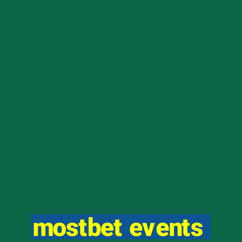 mostbet events