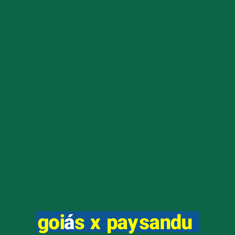 goiás x paysandu