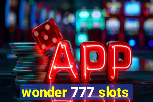 wonder 777 slots