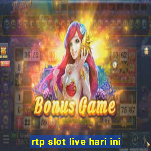 rtp slot live hari ini