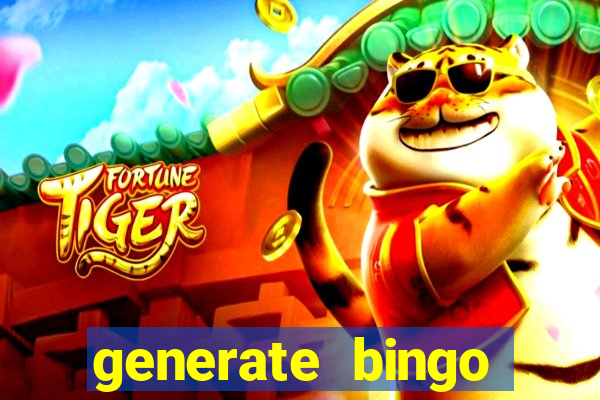 generate bingo cards with pictures