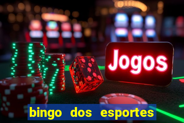 bingo dos esportes para imprimir