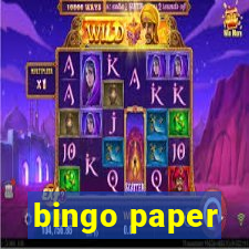 bingo paper