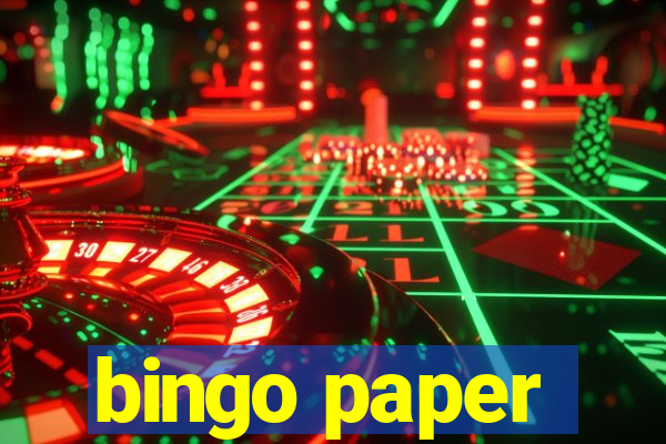 bingo paper