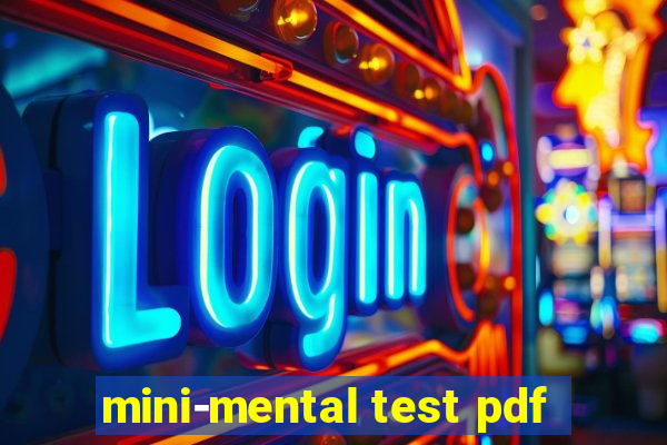 mini-mental test pdf