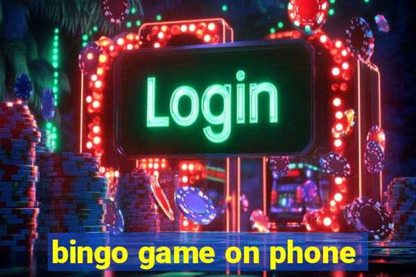 bingo game on phone