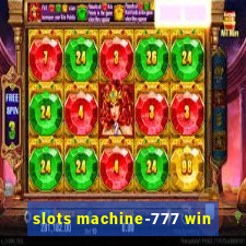 slots machine-777 win