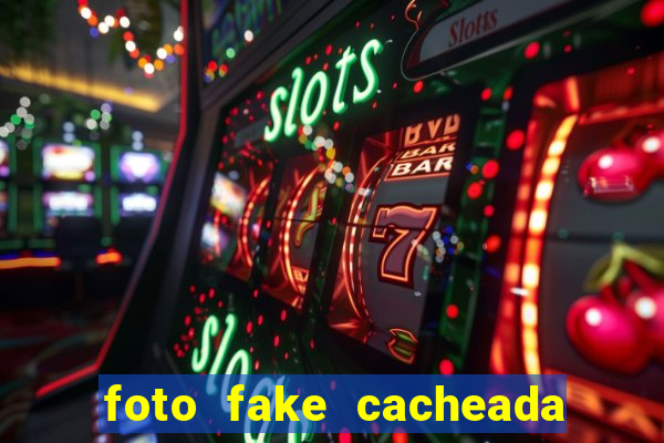 foto fake cacheada no espelho