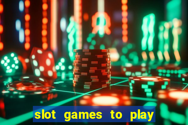 slot games to play for free