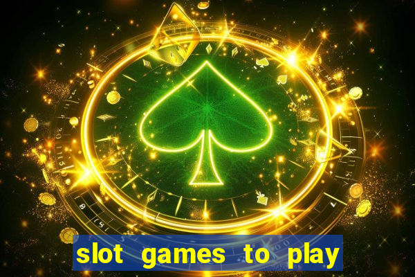 slot games to play for free