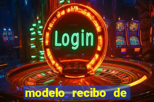 modelo recibo de pagamento word