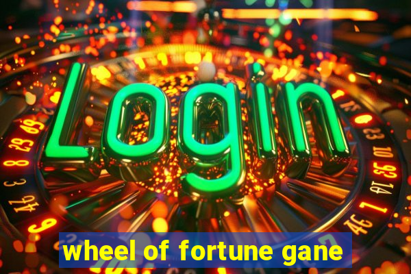 wheel of fortune gane