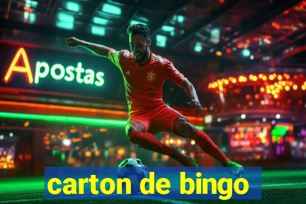 carton de bingo