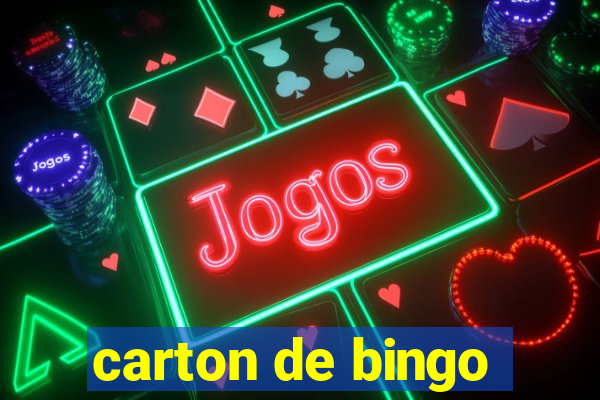 carton de bingo