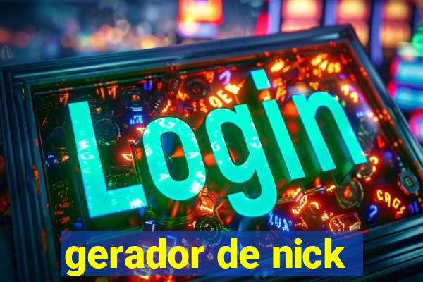 gerador de nick