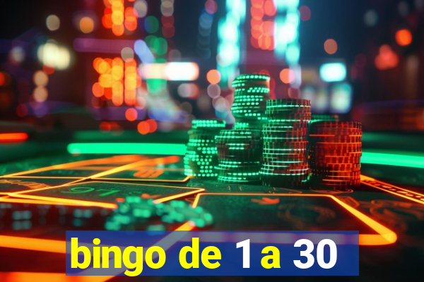 bingo de 1 a 30