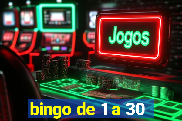 bingo de 1 a 30