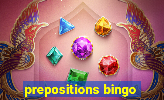 prepositions bingo