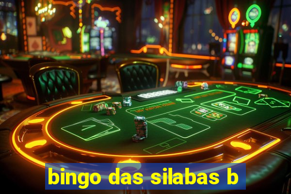 bingo das silabas b