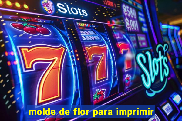 molde de flor para imprimir