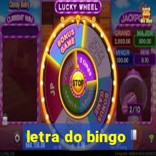 letra do bingo