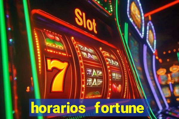 horarios fortune tiger hoje