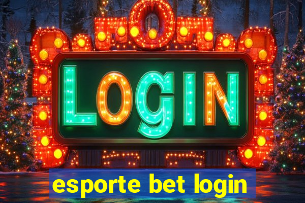 esporte bet login