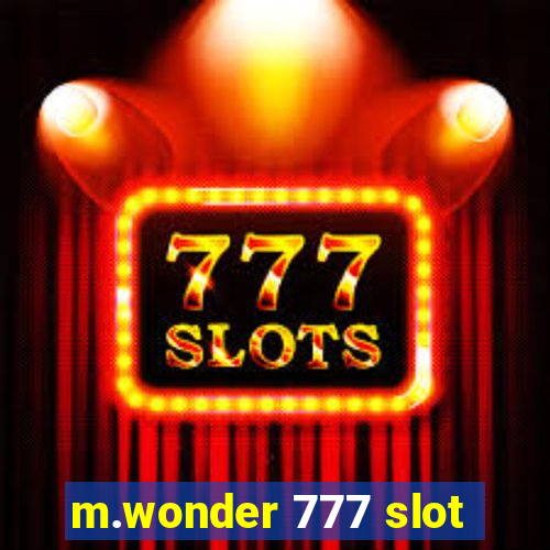 m.wonder 777 slot