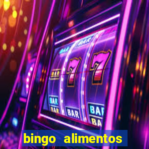 bingo alimentos para imprimir