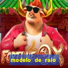 modelo de raio para imprimir