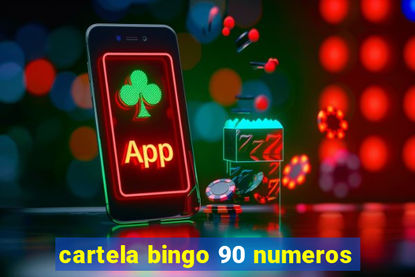 cartela bingo 90 numeros