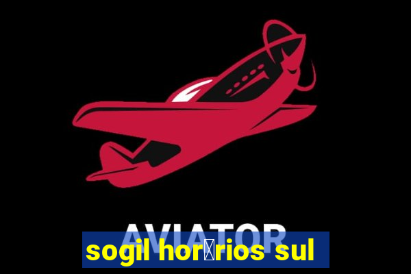 sogil hor谩rios sul