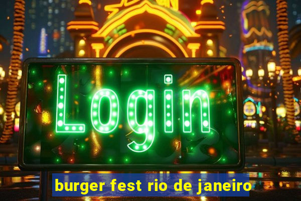 burger fest rio de janeiro