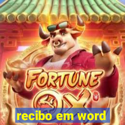 recibo em word